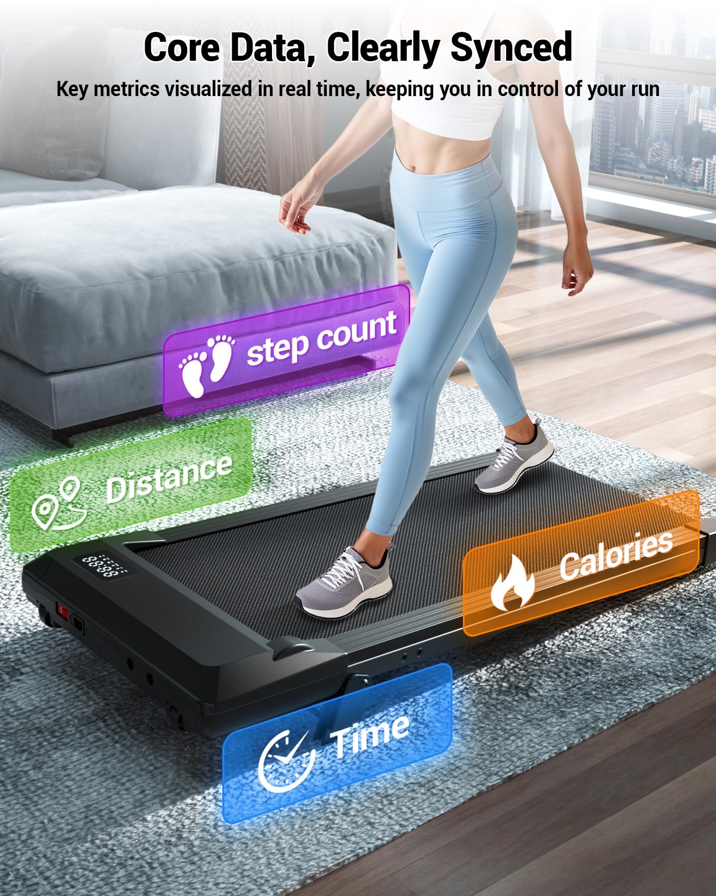 Incline Under Desk Walking Pad