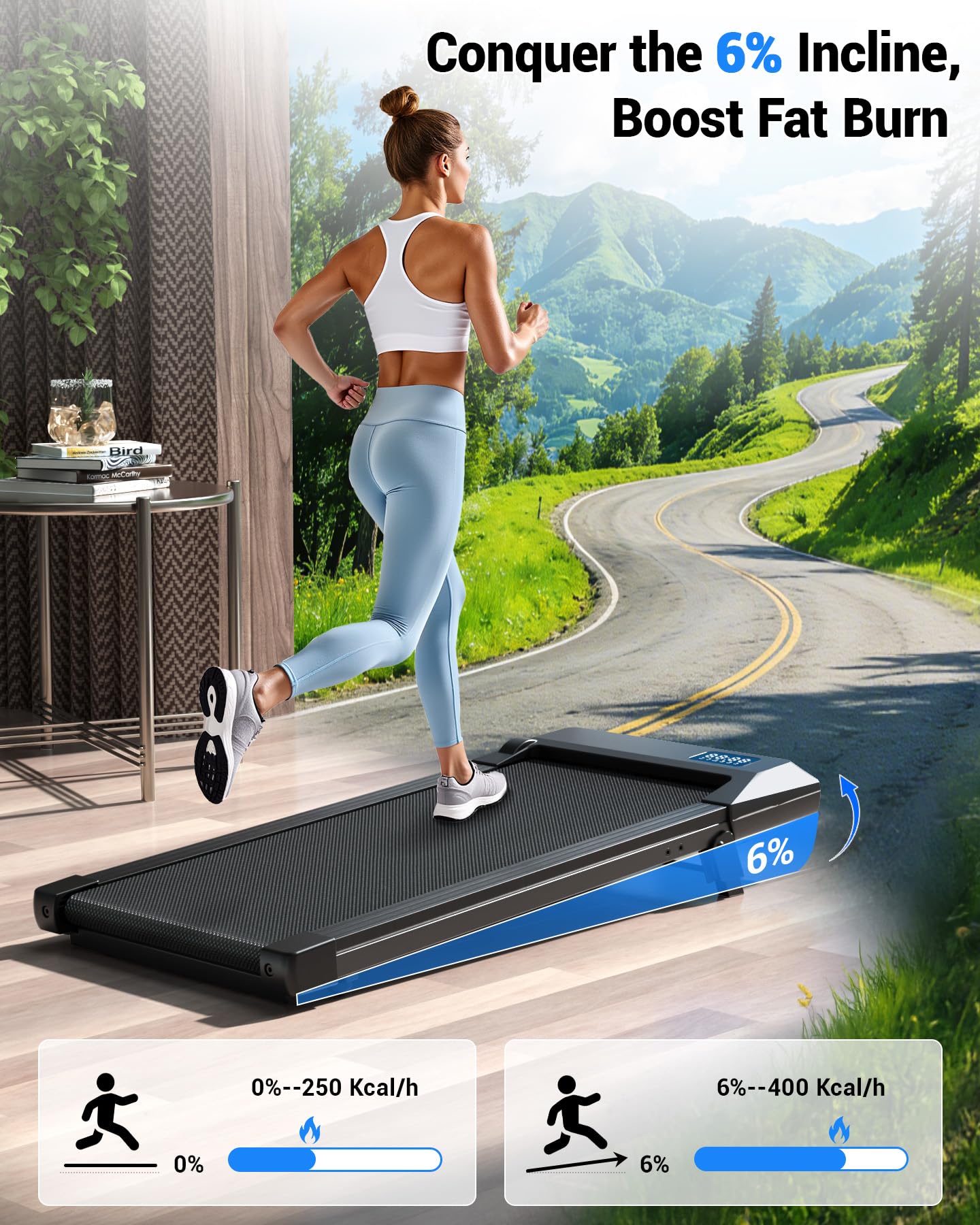 Incline Under Desk Walking Pad