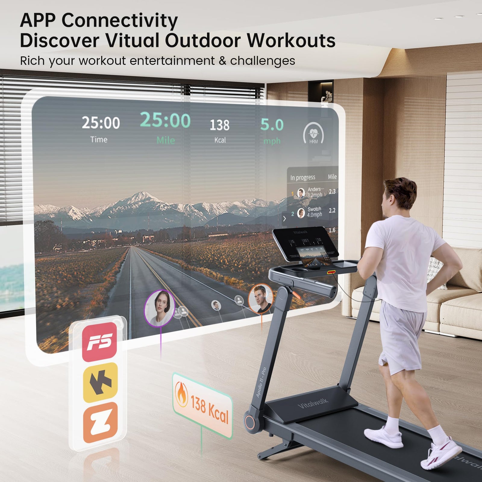 Foldable Auto Incline Walking Pad Treadmill