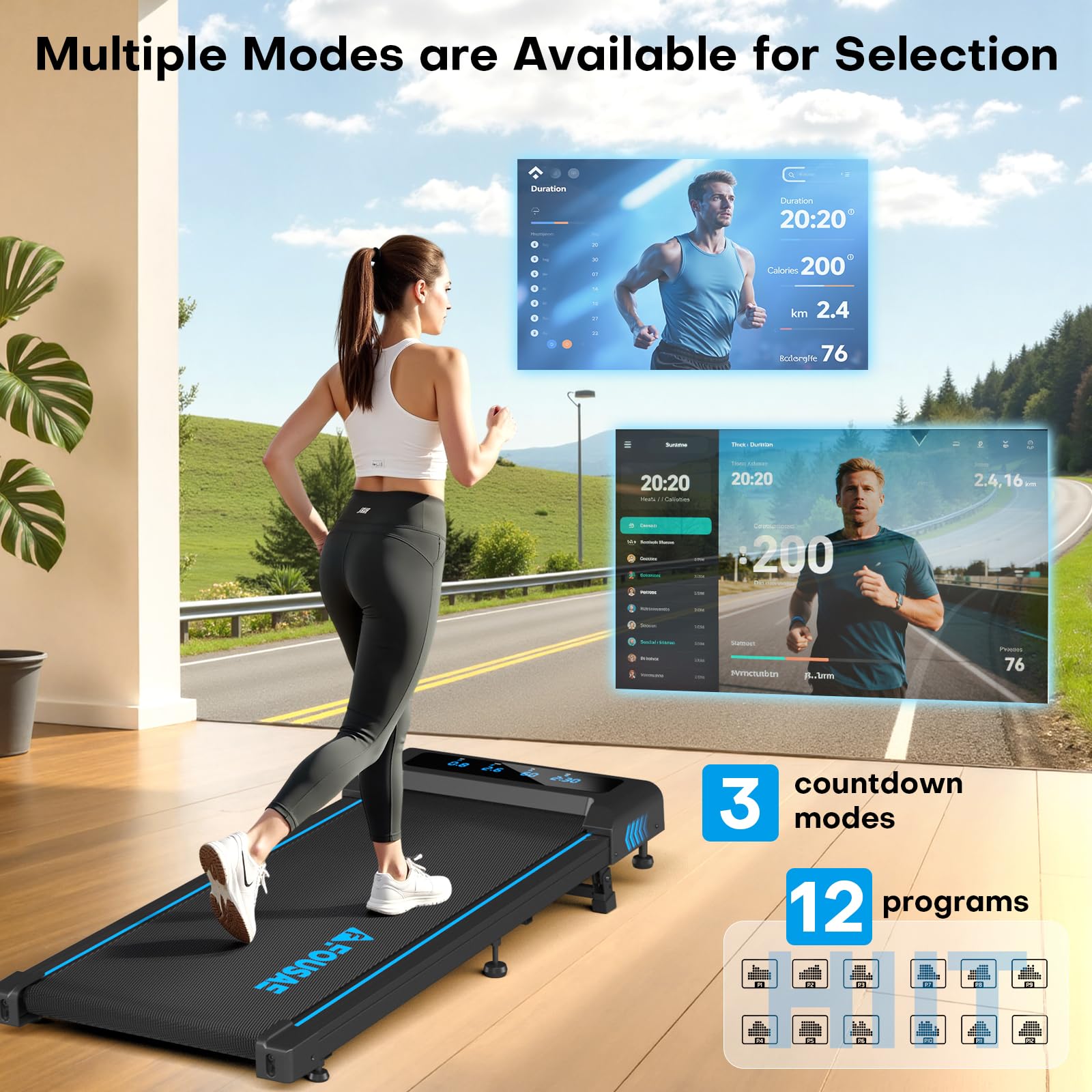 Incline Walking Pad Treadmill