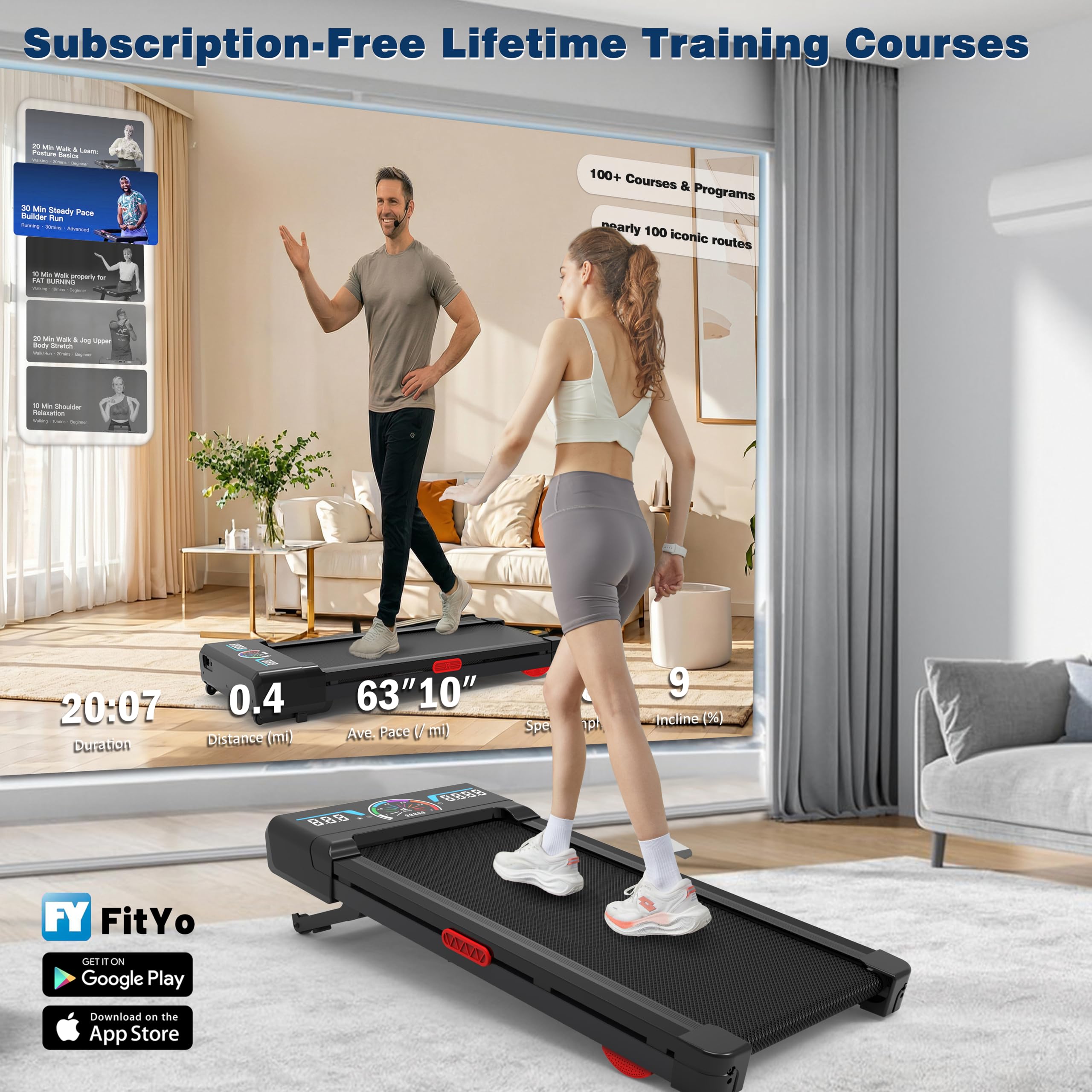 Auto Incline Walking Pad Treadmill