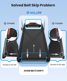 Foldable Incline Walking Pad with Handle Bar
