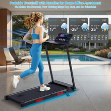 Incline Walking Pad Treadmill with Handle Bar