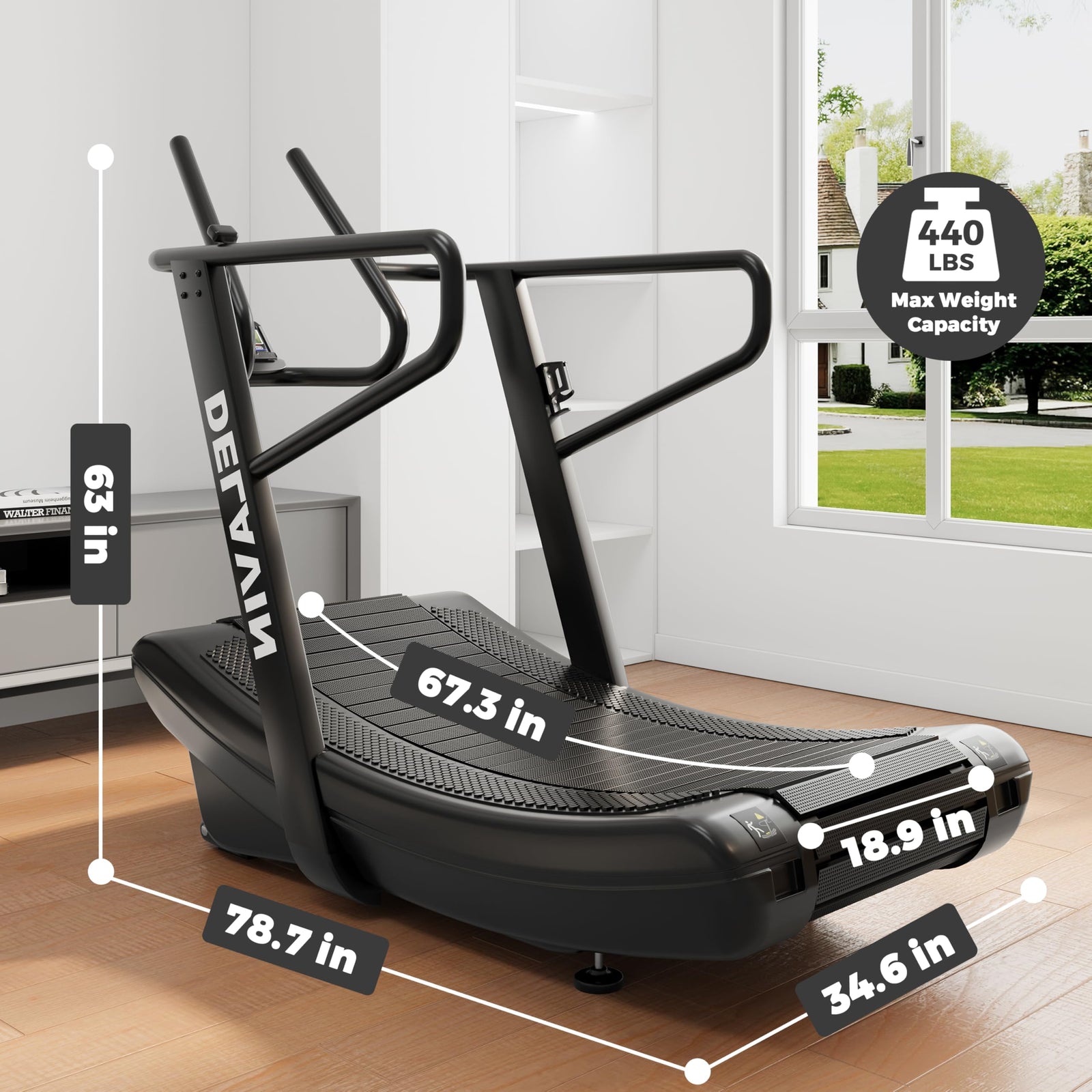 Curved Manual Treadmill