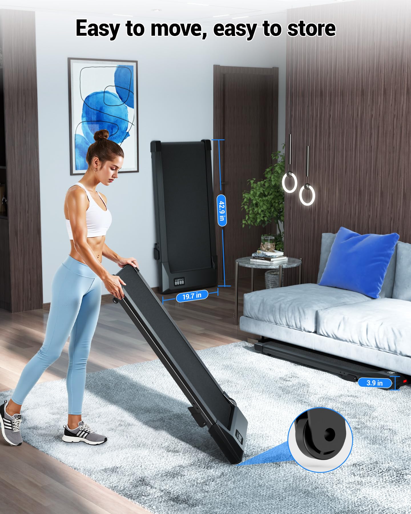 Incline Under Desk Walking Pad
