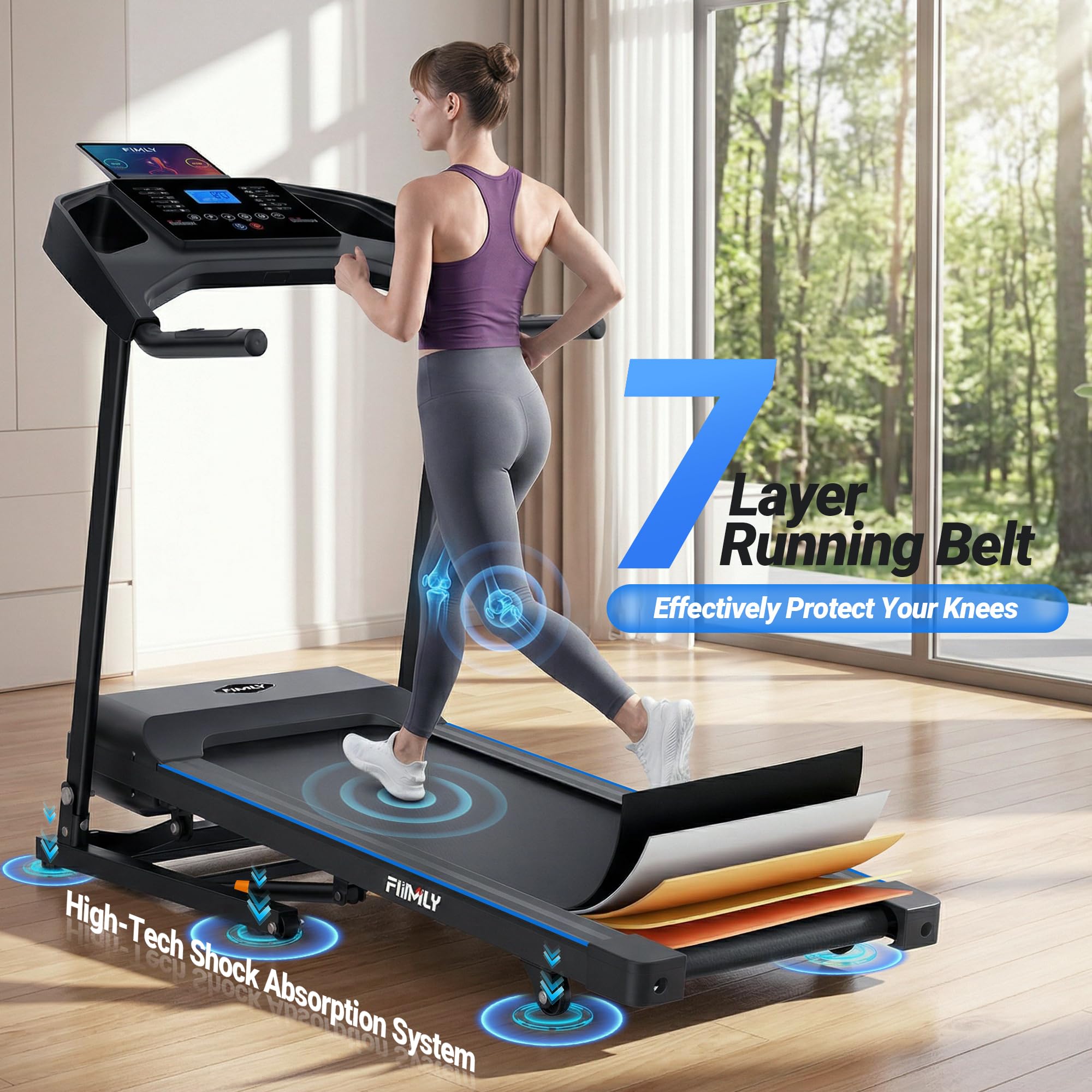 Foldable Auto Incline Treadmill